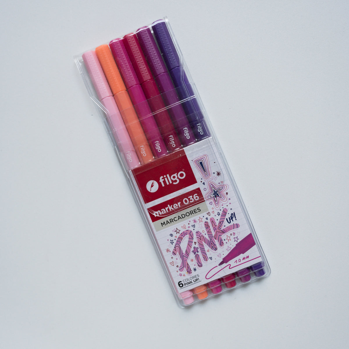 Marcadores finos Pink Up! x6